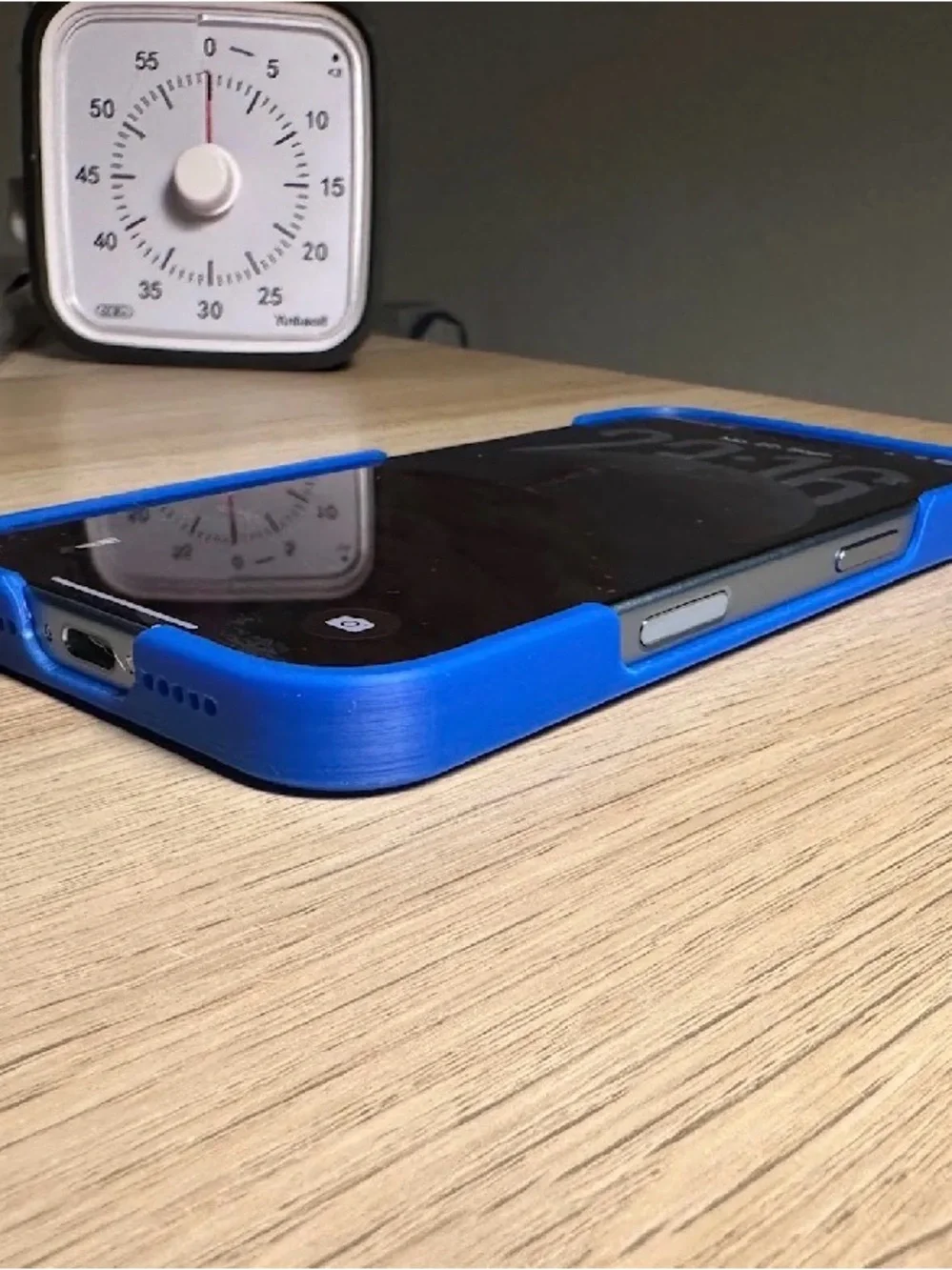 Blue Protective Phone Case 17 flat